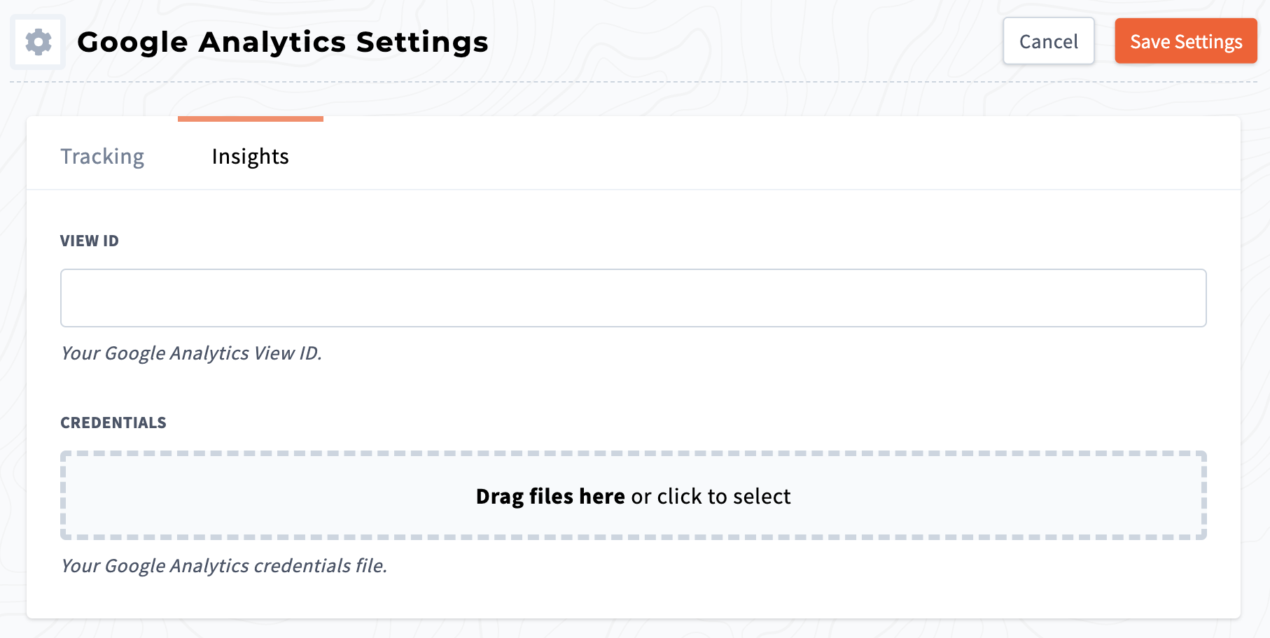 Settings Insights